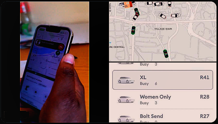 Ride-hailing war escalates as South African and Nigerian ride-hailing drivers receive prank orders on Uber and Bolt platforms