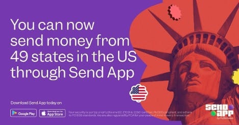 Send App by Flutterwave extends remittance reach to 49 U.S. States with MainStreet Bank partnership